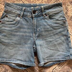 Wrangler Light Blue Jean Shorts for Women